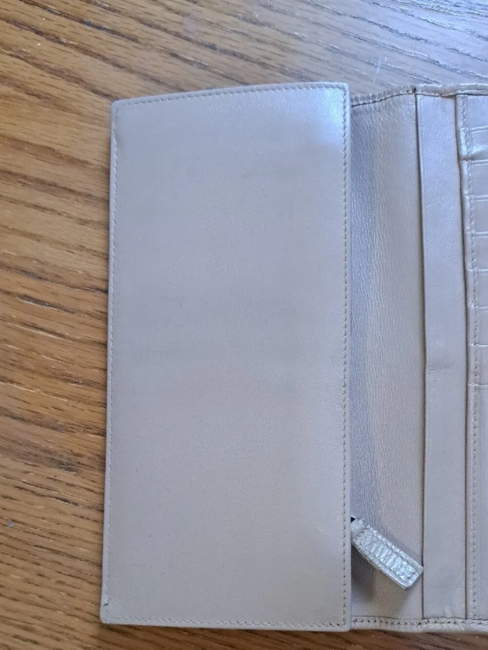 Bvlgari B-zero 1 Leather Fold-Over Wallet with Silver Ring Accent
